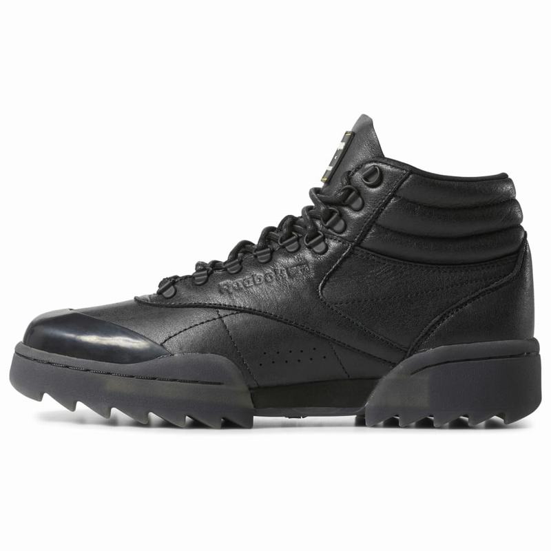 Tenisi Reebok X Gigi Hadid Freestyle Hi Nova Ripple Dama Negrii/Aurii/Albi Romania HC6496SW